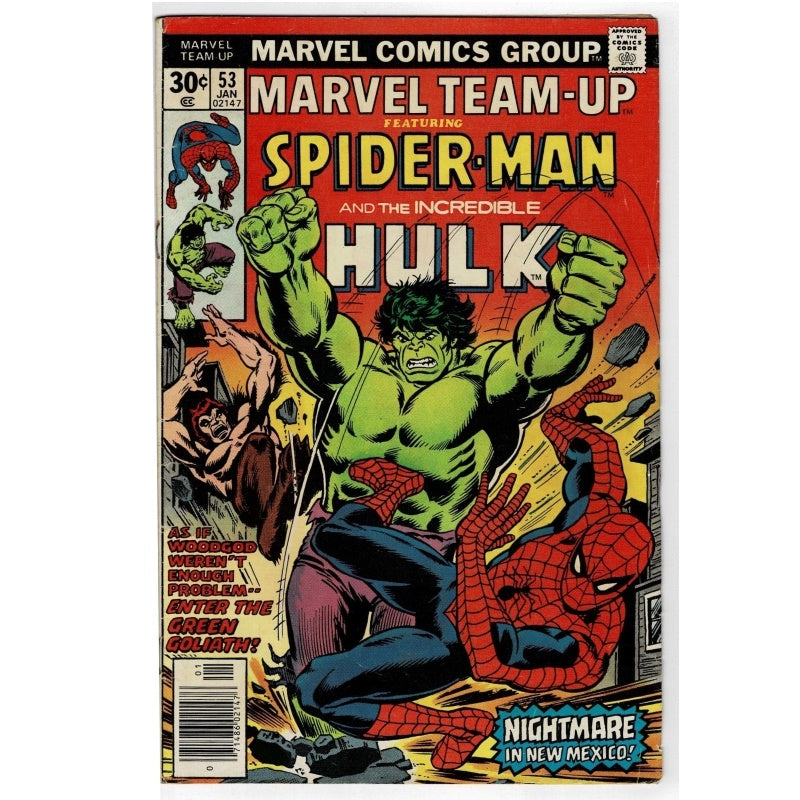Spider-Man Hulk Marvel Team-up 53 Nightmare Comic 1977.
