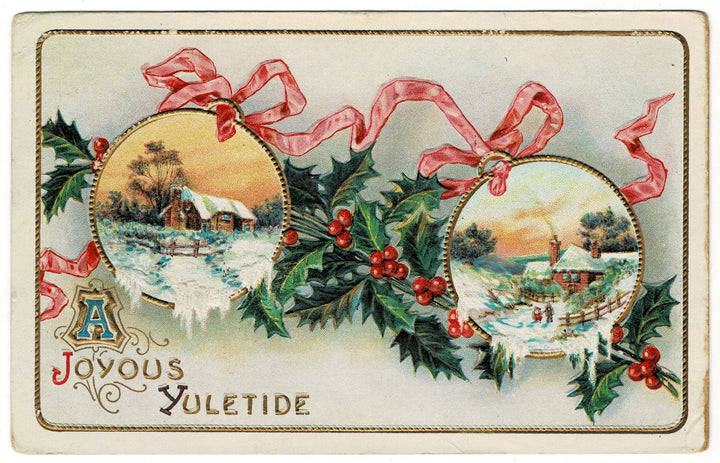 Vintage Christmas postcard.