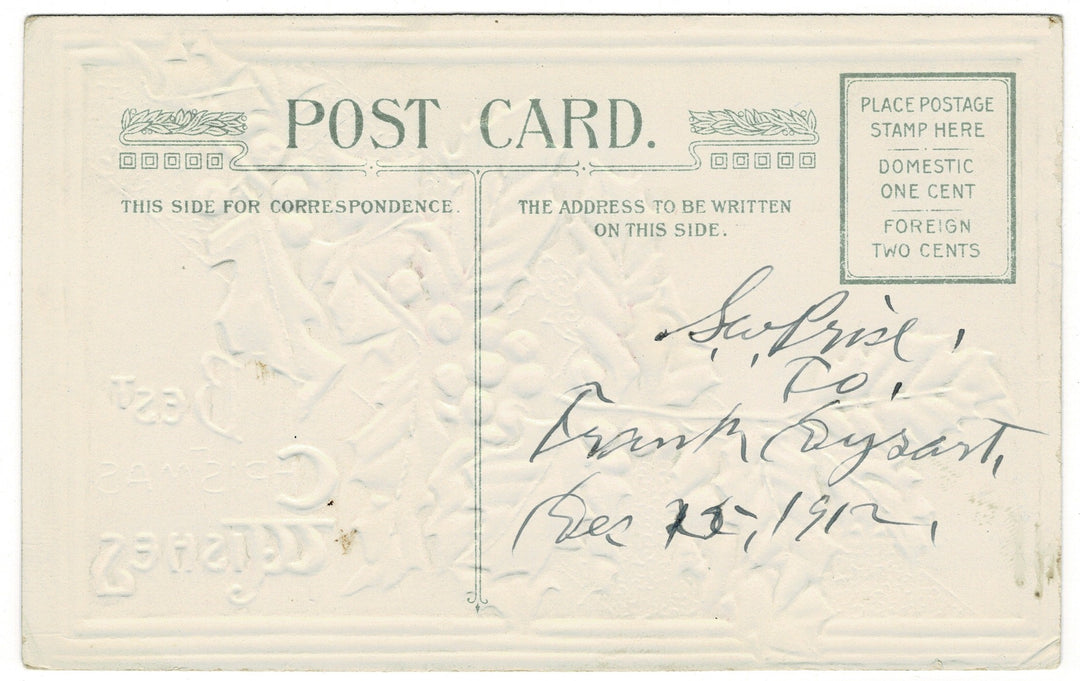 Vintage Christmas postcard.