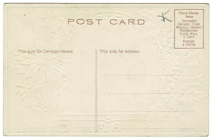 Vintage Christmas postcard.