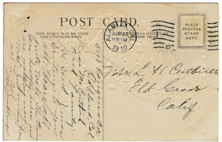 Vintage Christmas postcard.