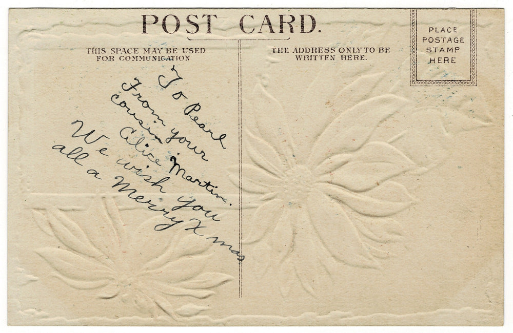 Vintage Christmas postcard.