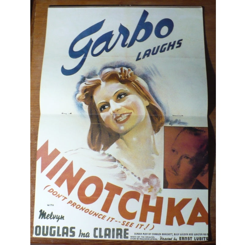 Vintage Greta garbo Ninotchka movie poster.