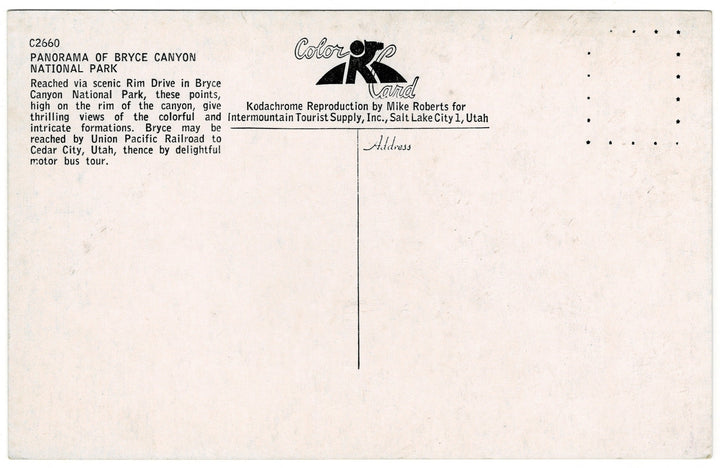 National Park Vintage Postcard.