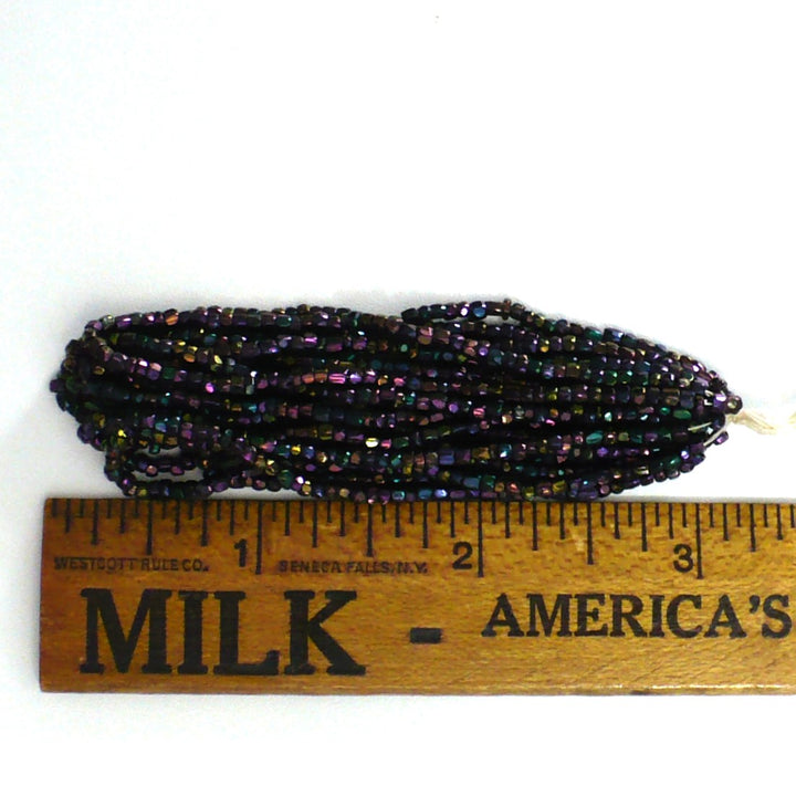 1910s Antique 2mm Mini Hanks Czech Carnival Glass Seed Beads
