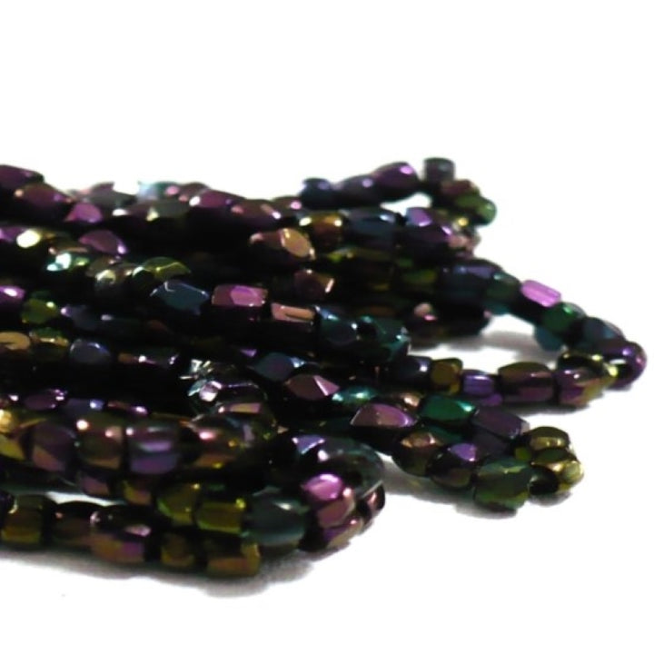 1910s Antique 2mm Mini Hanks Czech Carnival Glass Seed Beads