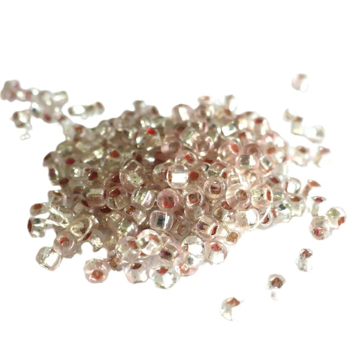 1920s 2.3mm Pink 10/0 Mercury Glass Seed Beads 28 grams