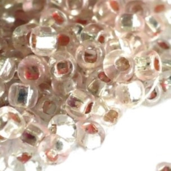 1920s 2.3mm Pink 10/0 Mercury Glass Seed Beads 28 grams