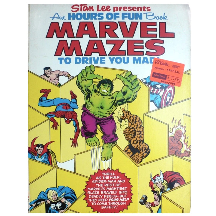 Stan Lee Presents Marvel Mazes To Drive You Mad 1978