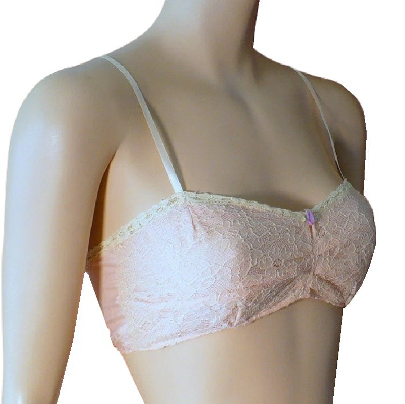 1920s vintage lace silk bra brassiere.