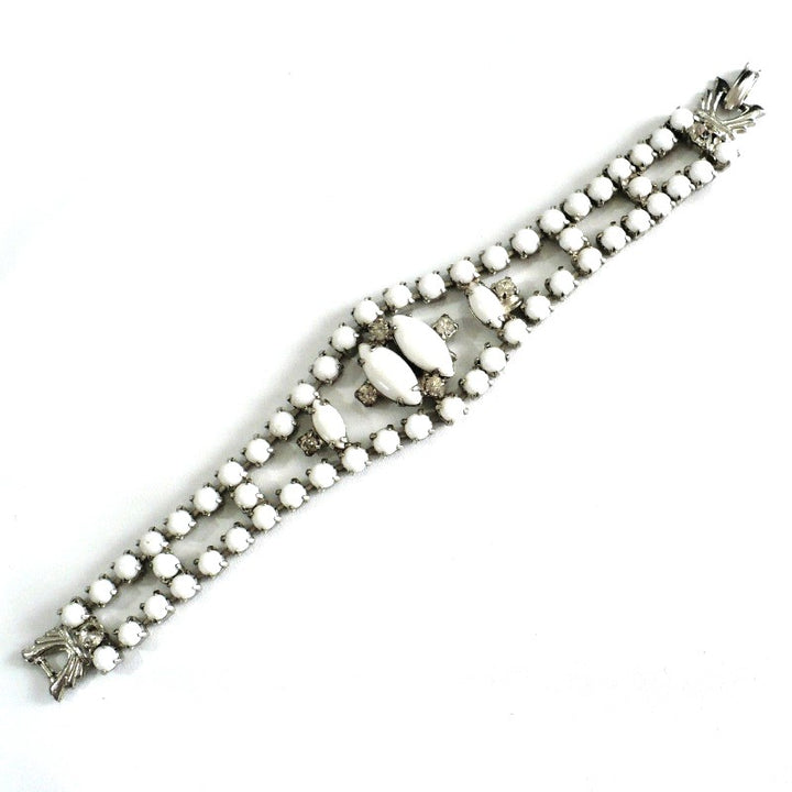 Milk Glass Cocktail Bracelet.