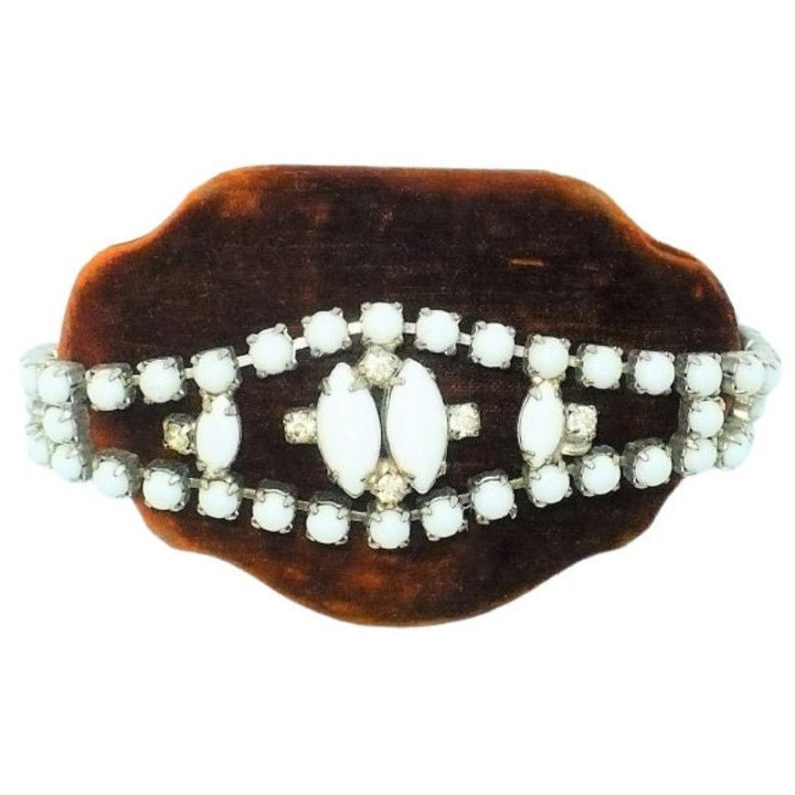 Milk Glass Cocktail Bracelet.