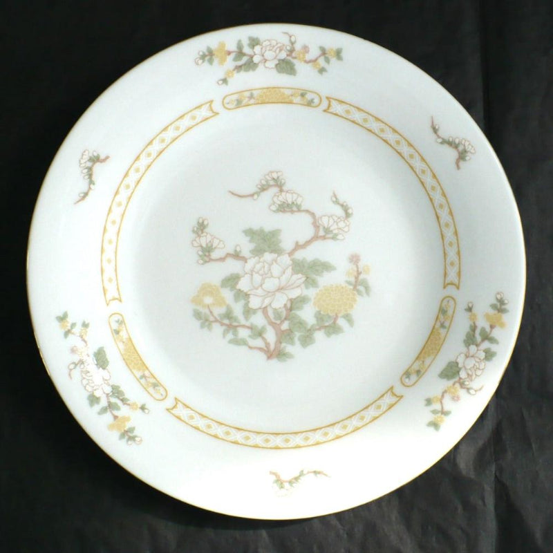 1980s Jade Tree Gold Trim Liling Yung Shen Salad Plate.