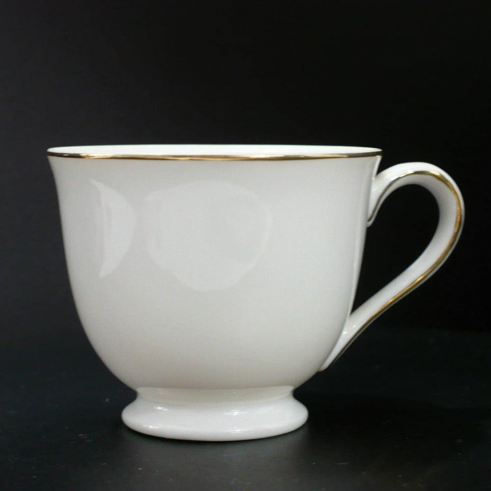 Meito White Gold Trim Demitasse Expresso Cup.