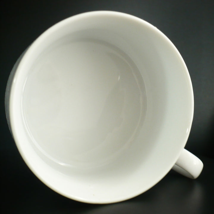 LaGardo Tackett 1960s Airline Flat Cup & Saucer Set, Schmid Porcelain.
