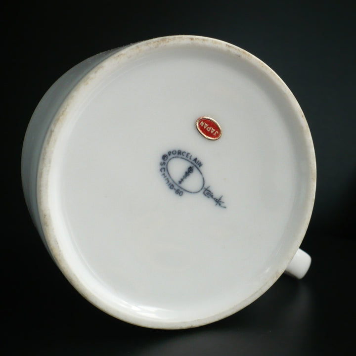 LaGardo Tackett 1960s Airline Flat Cup & Saucer Set, Schmid Porcelain.