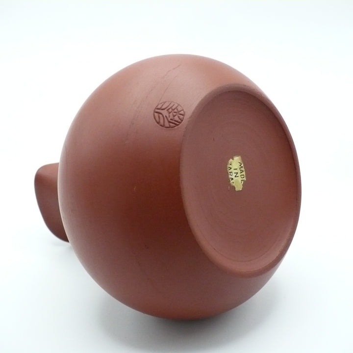 Shōwa Period Tokoname Sake Vessel with Waka Inscriptions
