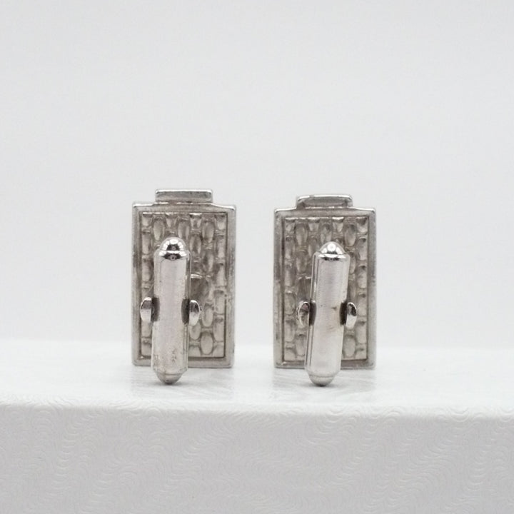 Deco Revival Mid Century Cufflinks Men's Vintage Jewelry by Speidel.