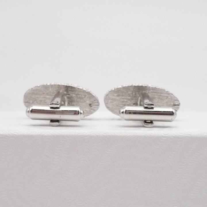 Ocean’s Edge Cufflinks Men's Vintage Jewelry Blue Crystal Accents