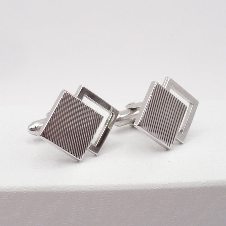 Vintage cufflink and tie clip set.