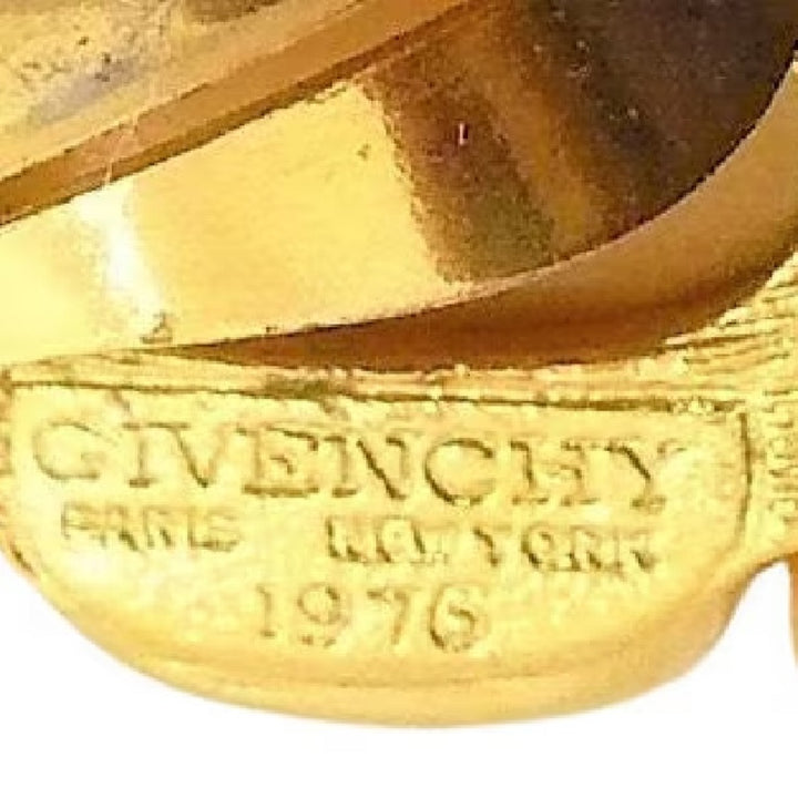 1976 Vintage Givenchy Designer Butterscotch Petal Clip-on Earrings, Paris New York.