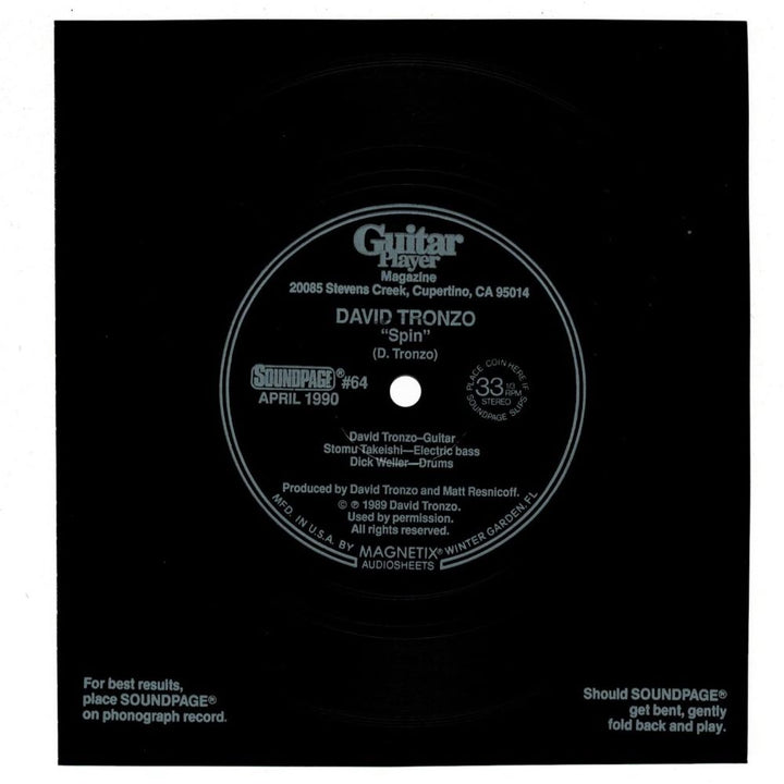 David Tronzo Michael Lee Firkins Spin Laughing Stacks #64 1990