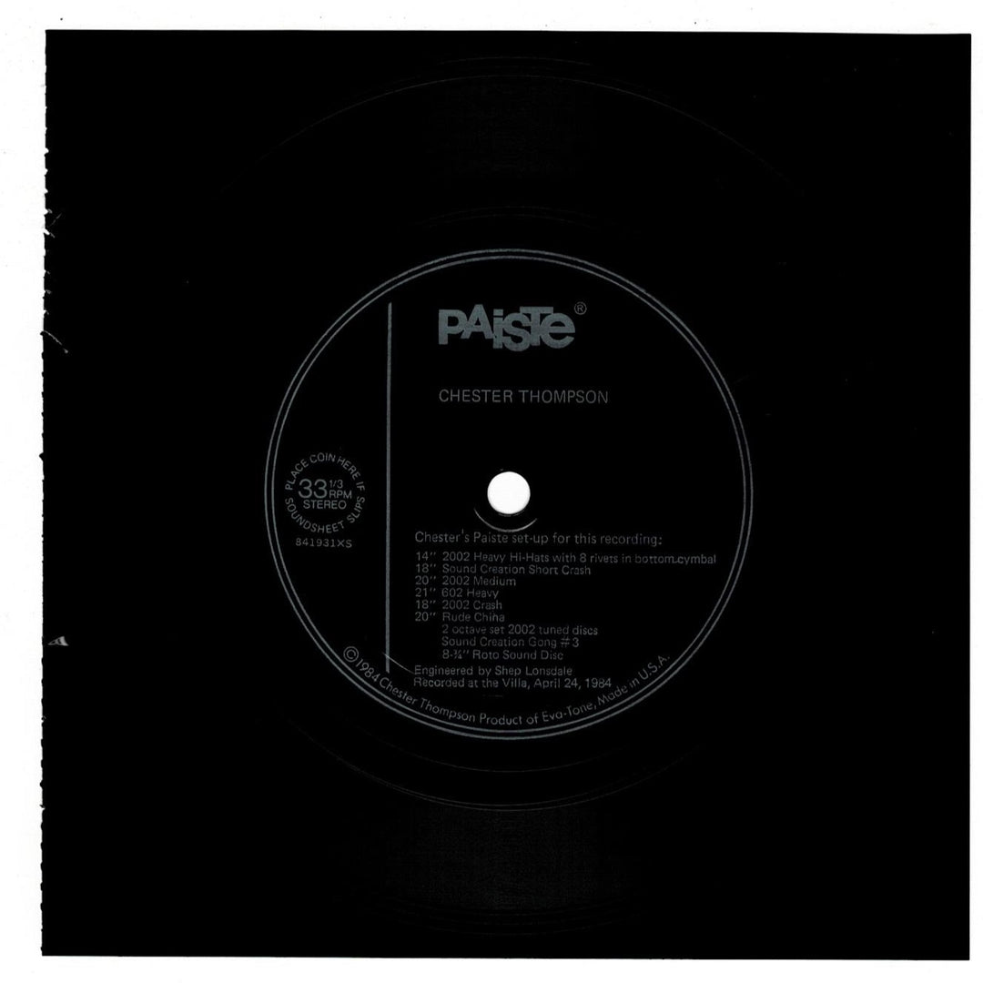 Chester Thompson Paiste 1984