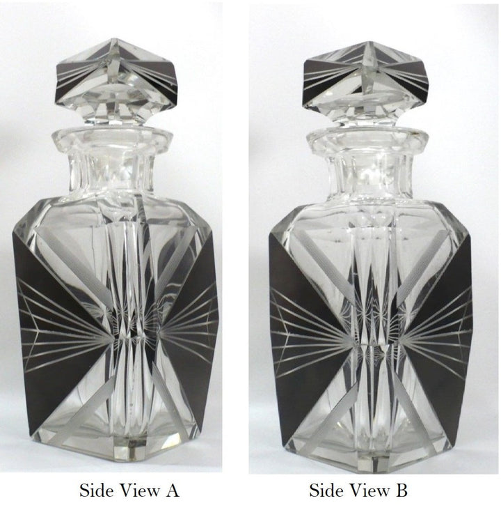 1930s Palda Crystal Liquor Decanter
