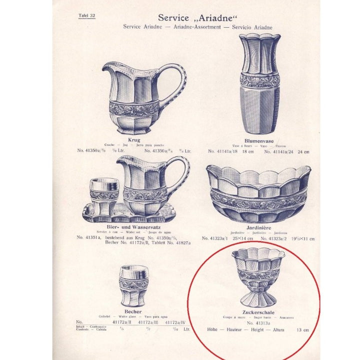 Sugar basin.