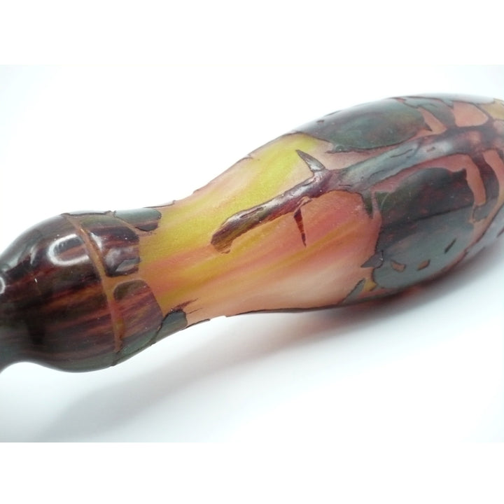 1922-1925 Le Verre Français "Châtaigne" Table Vase, France