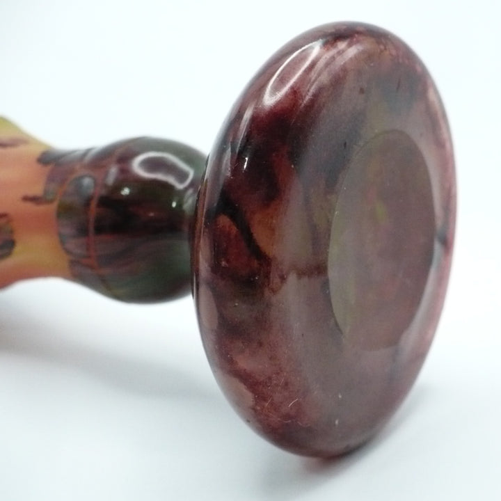 1922-1925 Le Verre Français "Châtaigne" Table Vase, France