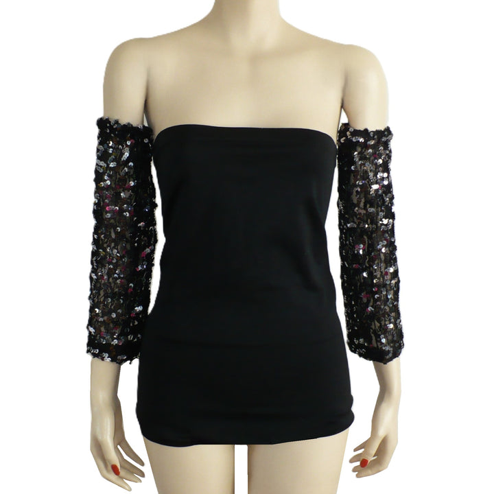 1970s Vintage Disco Sequined Arm Cover Sleevelets.