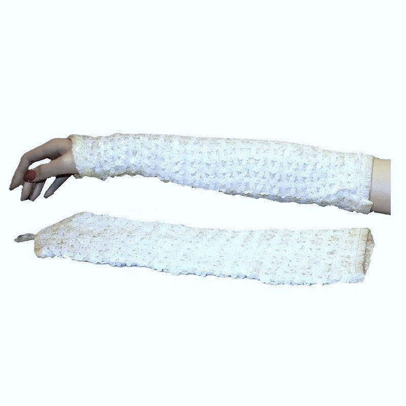 fingerless sequins gloves for the stage.