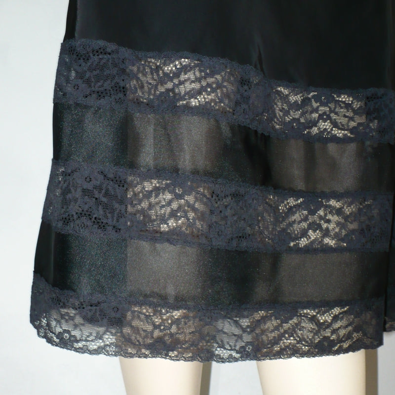 Vintage black half slip.