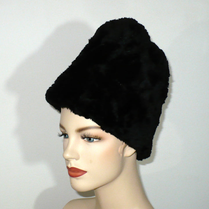 1960s Vintage Genuine Fur Kubanka Cossack Cloche.