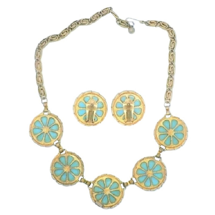 Back side of jewelry set.