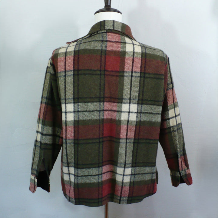 1960s mens wool plaid jacket.