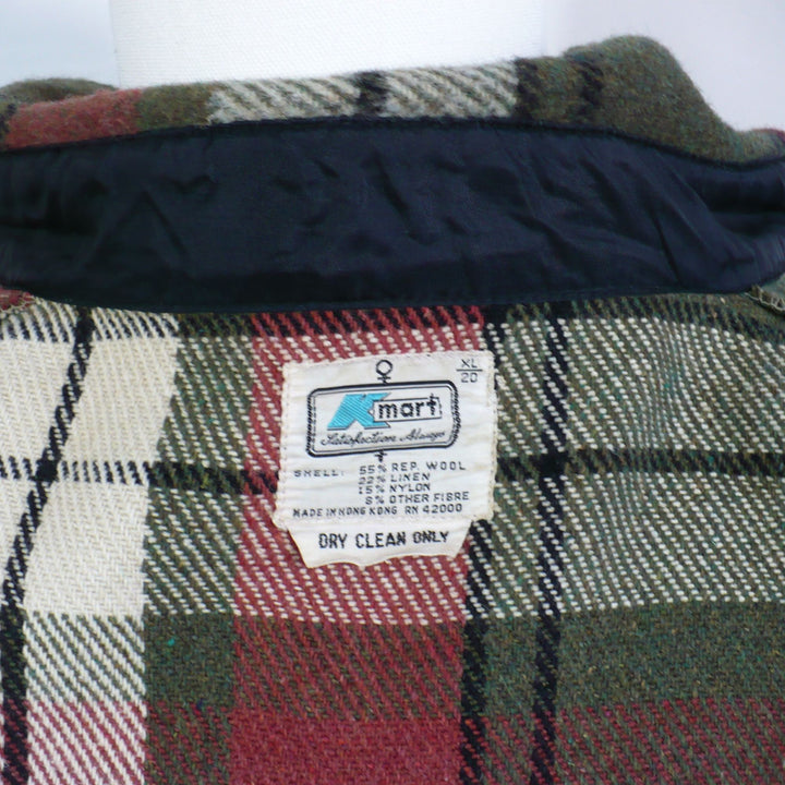 1960s Vintage Man's Man Plaid Wool Jacket.