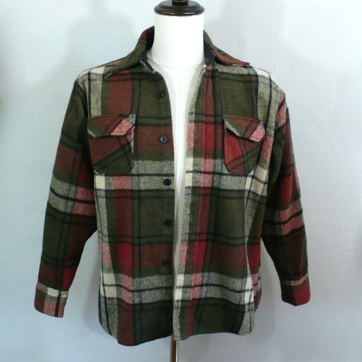 1960s Vintage Man's Man Plaid Wool Jacket.