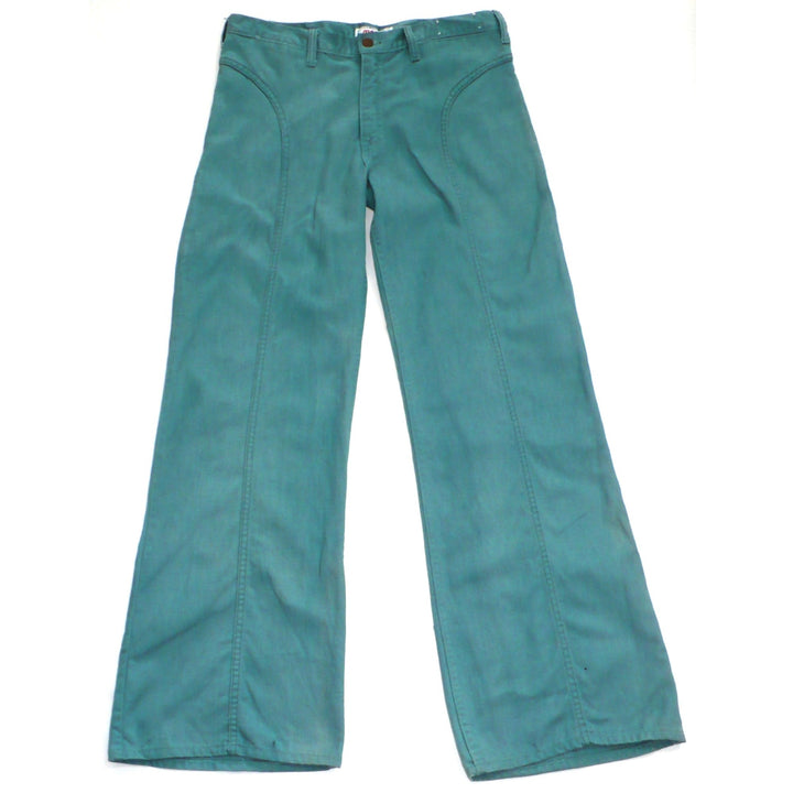 1970s Vintage Men's Leisurewear Teal Denim Slacks, Moods by JCP Lee.