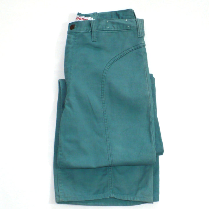 1970s Vintage Men's Leisurewear Teal Denim Slacks, Moods by JCP Lee.