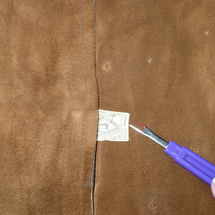 Vintage men's fringe leather vest, hippie 1970s.