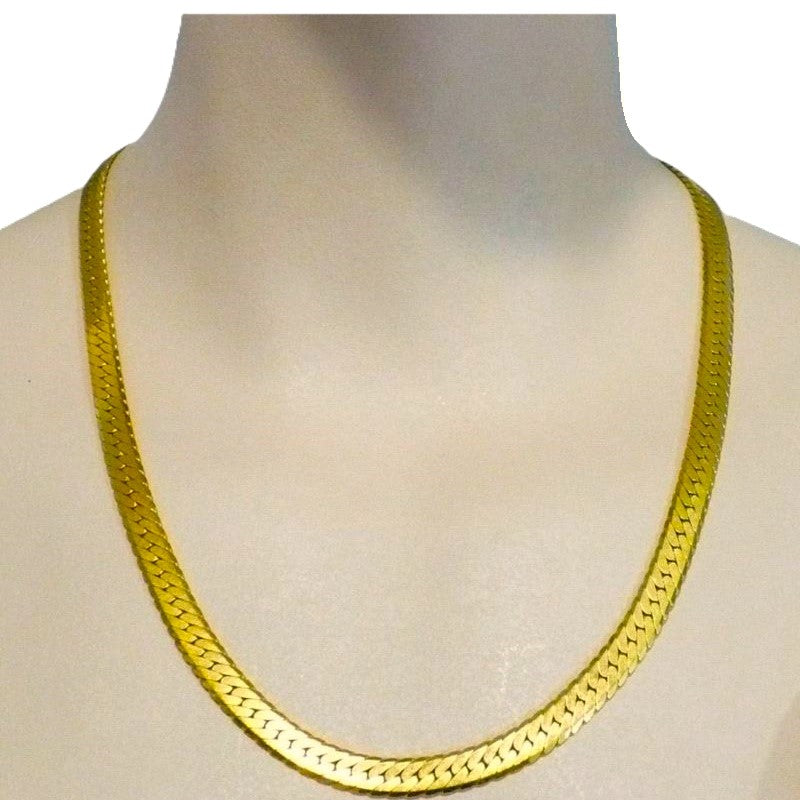 Necklace on model.