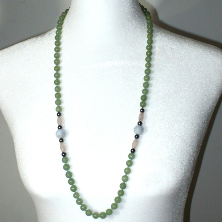 Aventurine necklace.