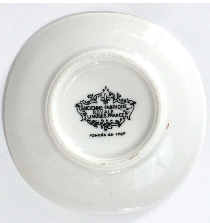 1950 Vintage Aerolineas Argentina Butter Pat Dish First Class Catering, back side.