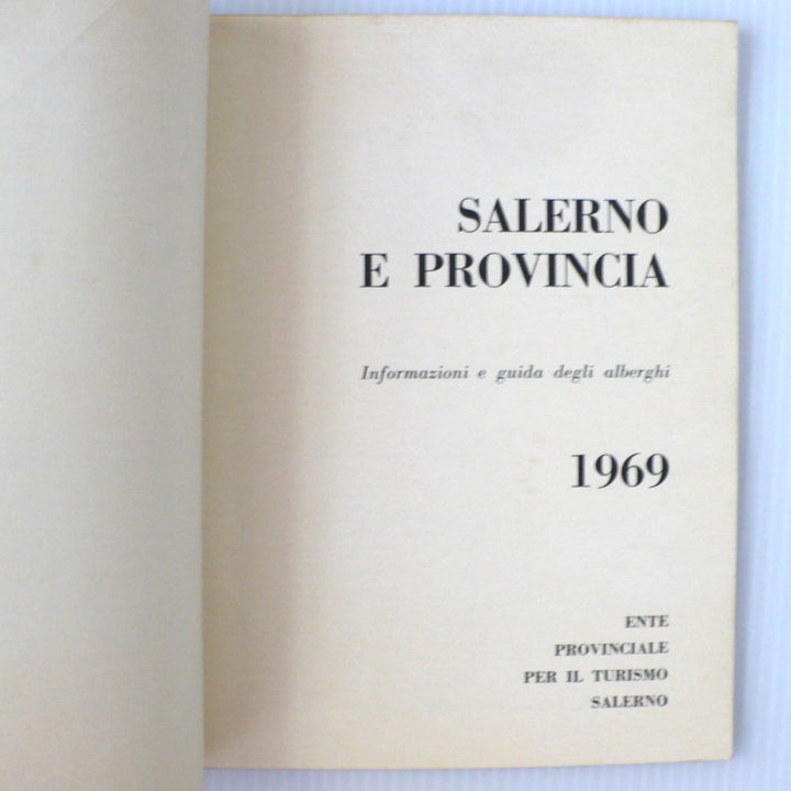 Salerno and Province Hotel Information and Guide with Map 1969