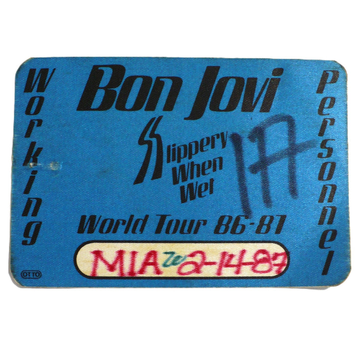 Bon Jovi Clean-up Crew Combo 1987