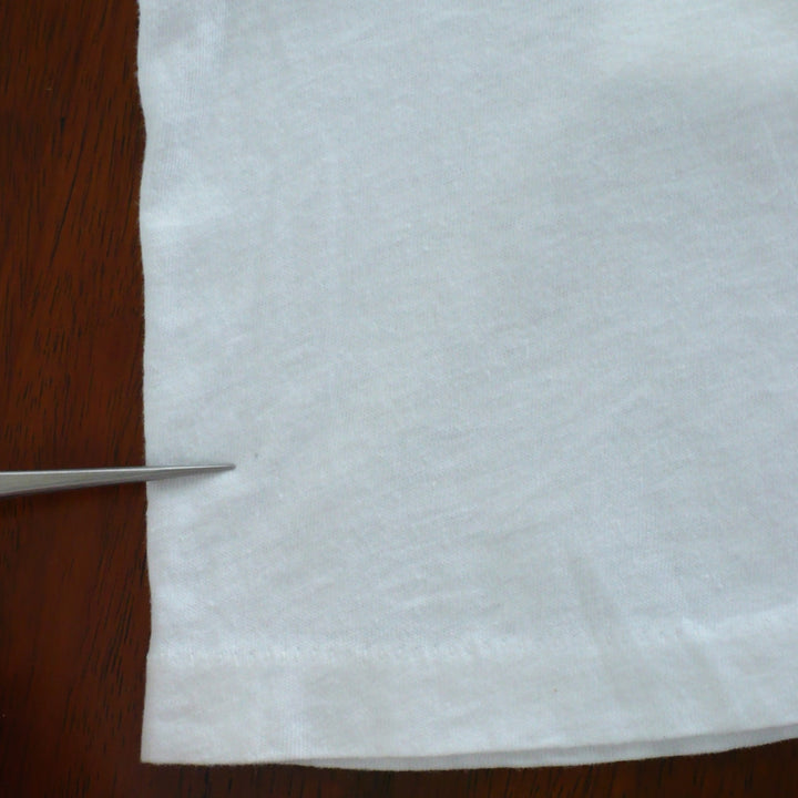 Jake E. Lee Shirt & Fine Pink Mist Tour 1994 shows small hole.