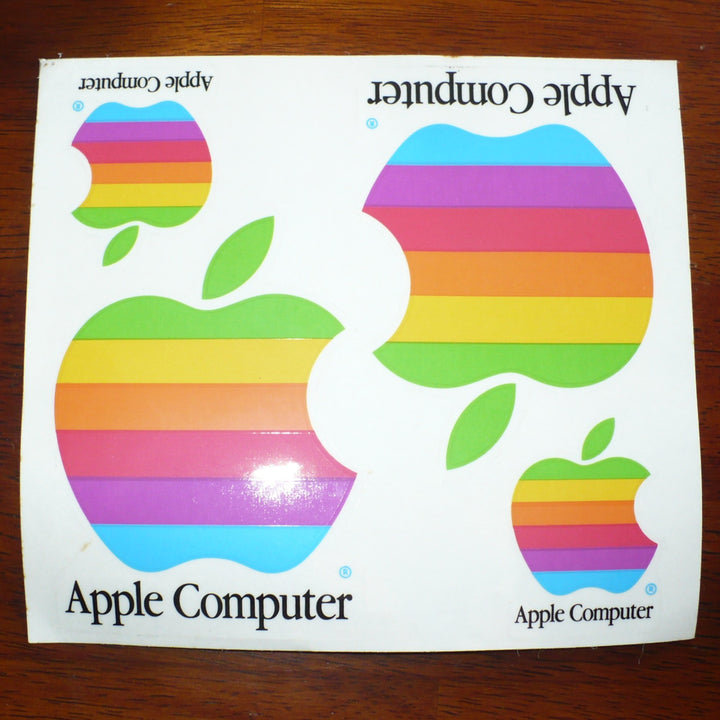 Apple computer stickers.