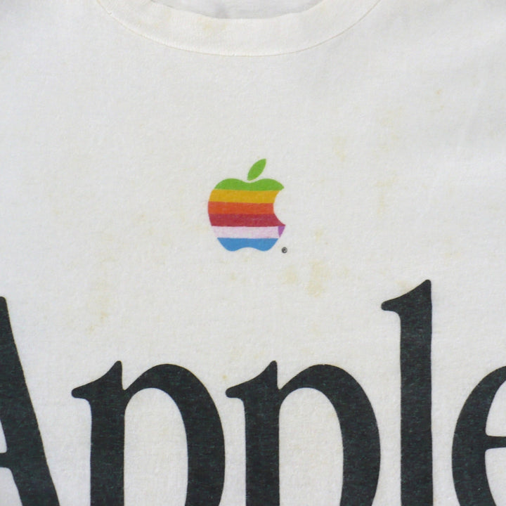 Large Vintage 1984 Apple Mac Logo T-Shirt.
